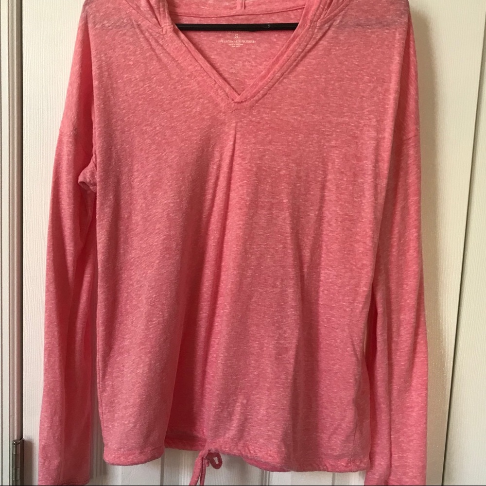 ⭐️ 2/$20 Pink & White Marbled Hoodie-Lightweight